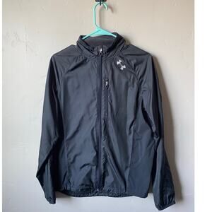 Under Armour Women's Black Zip Up Jacket- Size Small
